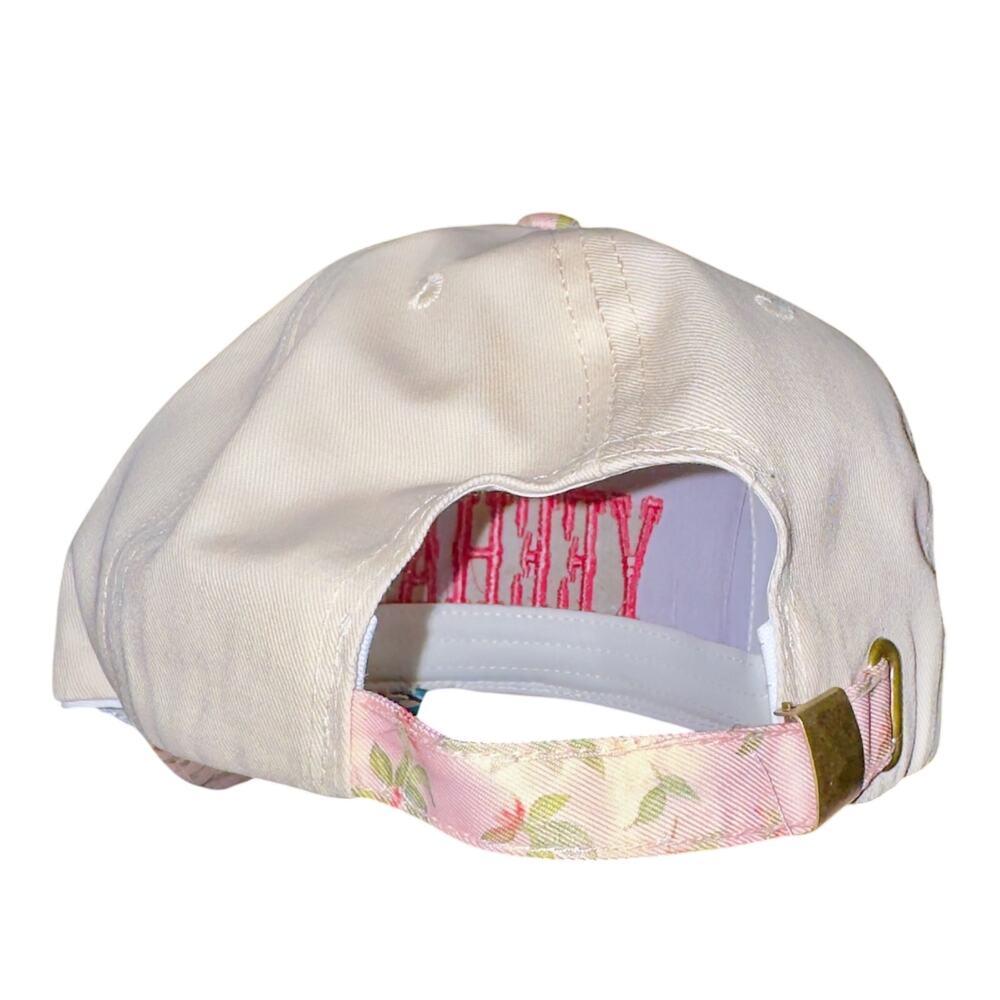 Yeehaw  Baseball Cap White Pink Adjustable Mesh Back Classic - Picture 2 of 4